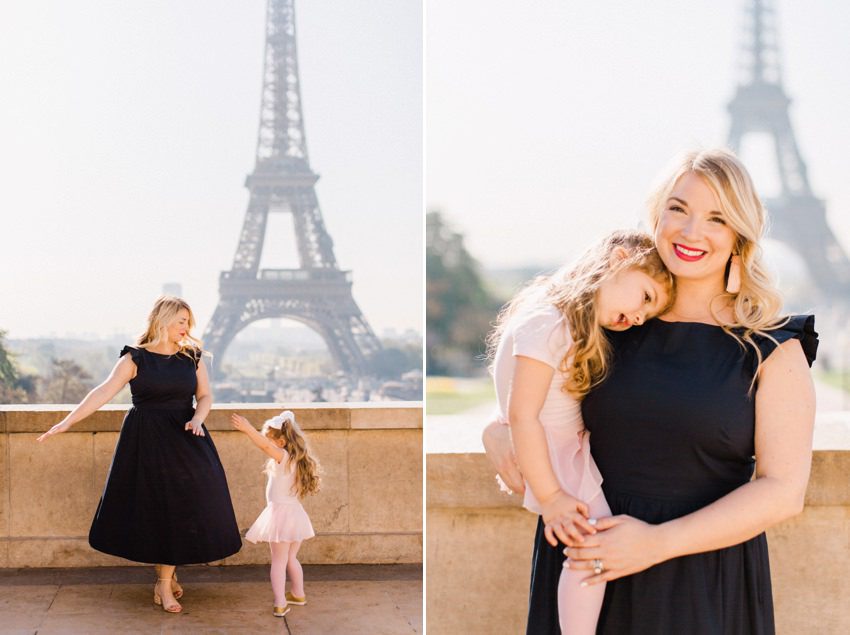 photographe famille seance mere fille tour eiffel anniversaire paris