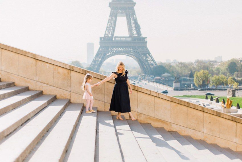 photographe famille seance mere fille tour eiffel anniversaire paris