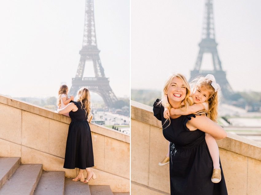 photographe famille seance mere fille tour eiffel anniversaire paris