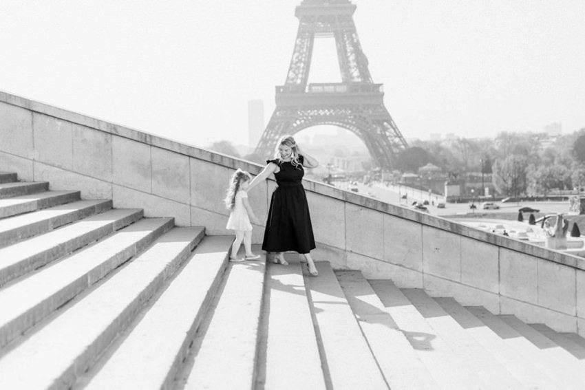 photographe famille seance mere fille tour eiffel anniversaire paris